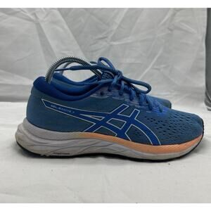 Asics Gel-Excite 7 Running Shoes Sneakers Womens Sz 8.5 Blue White Pink Athletic